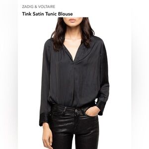 ZADIG & VOLTAIRE
Tink Satin Tunic Blouse